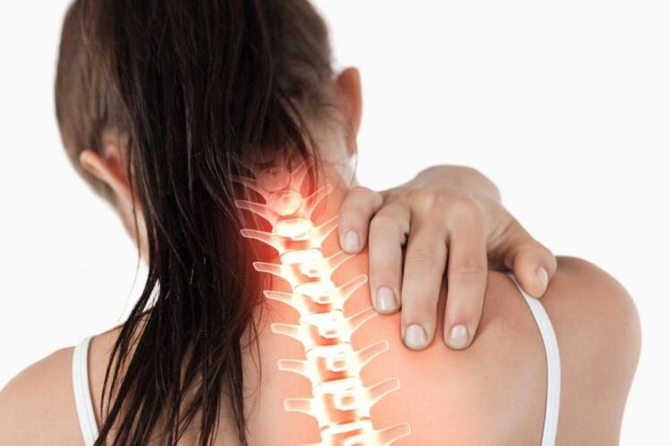 Neck pain is a symptom of cervical osteochondrosis