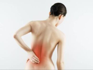 Female lower back pain